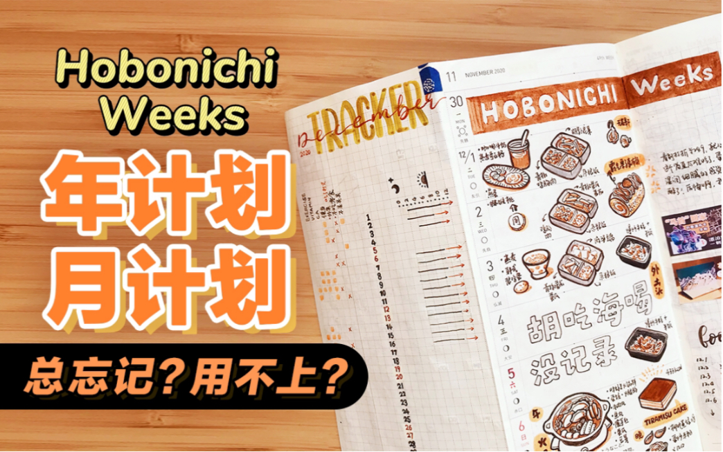 [图]【2021-Weeks新思路】这次月计划页一定不会忘！只要加一页纸～hoboweeks set up