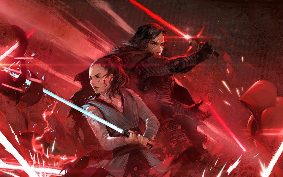 the last jedi with more lightsabers 星球大战最后的绝地武士_哔哩