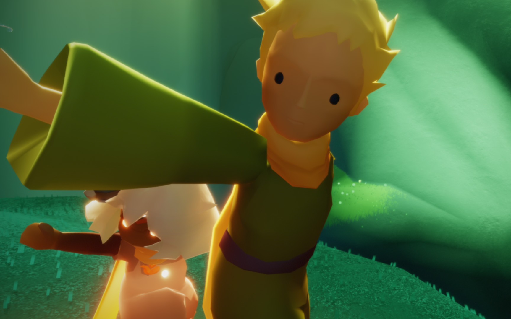 光之逆子拿小王子做动作录像