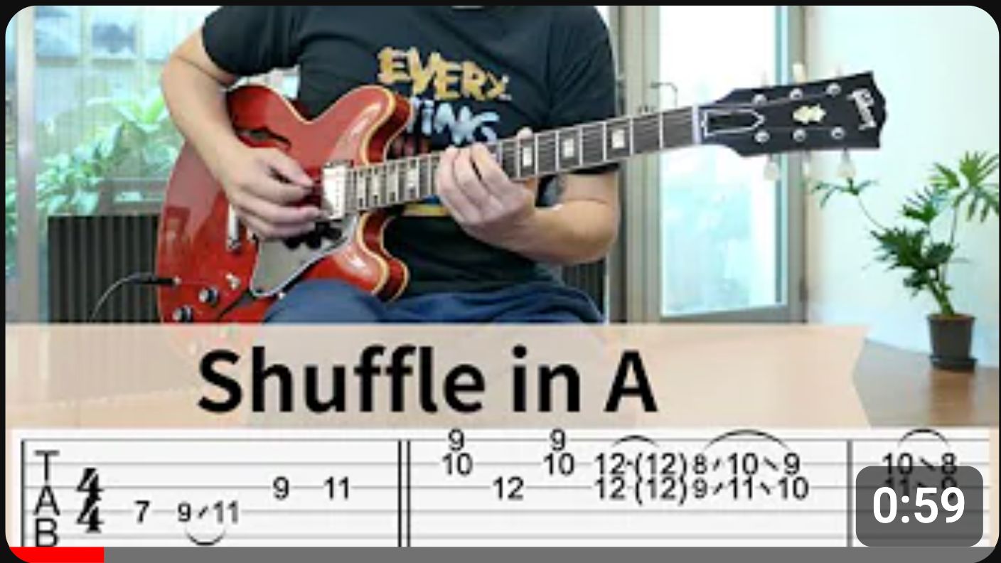 【吉他谱】A调 solo 练手~Shuffle in A | Solo Guitar哔哩哔哩bilibili