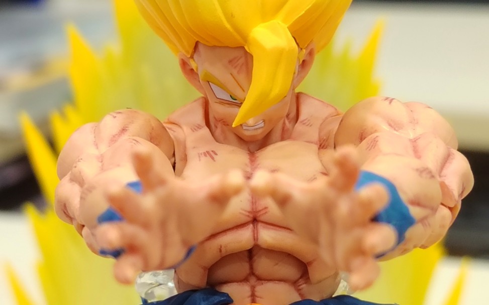 传说中的超级赛亚人shf战损悟空3.0张力pose分享!