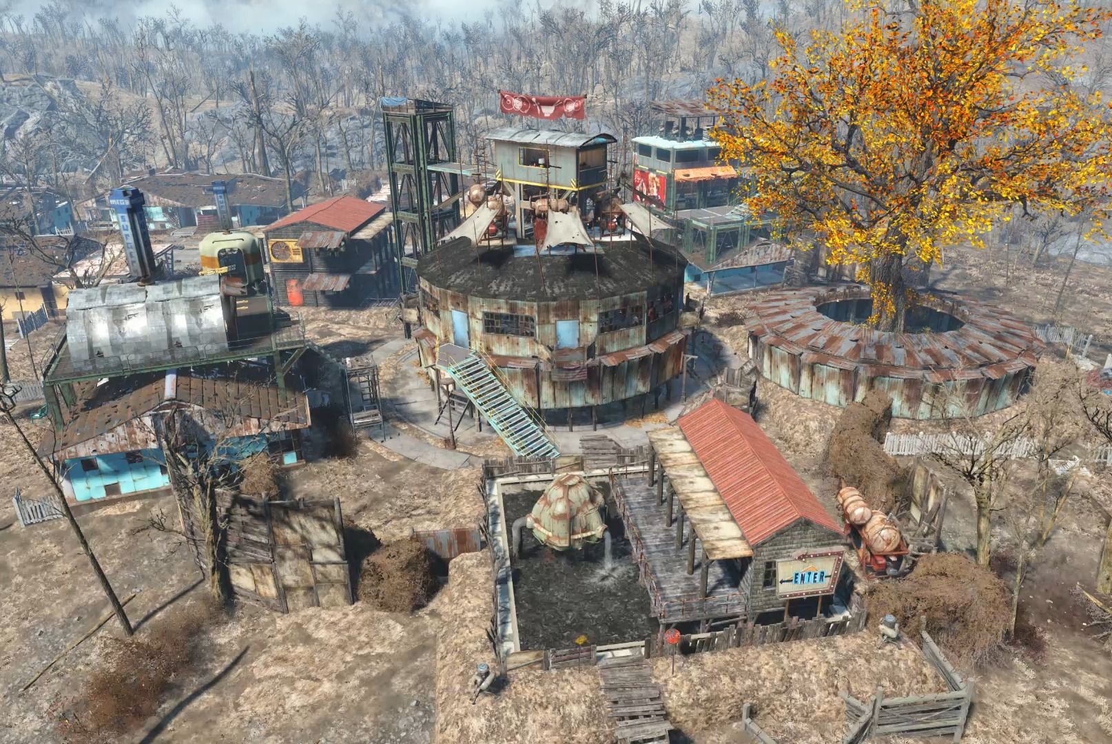 【辐射4据点建设】庇护山庄围楼镇