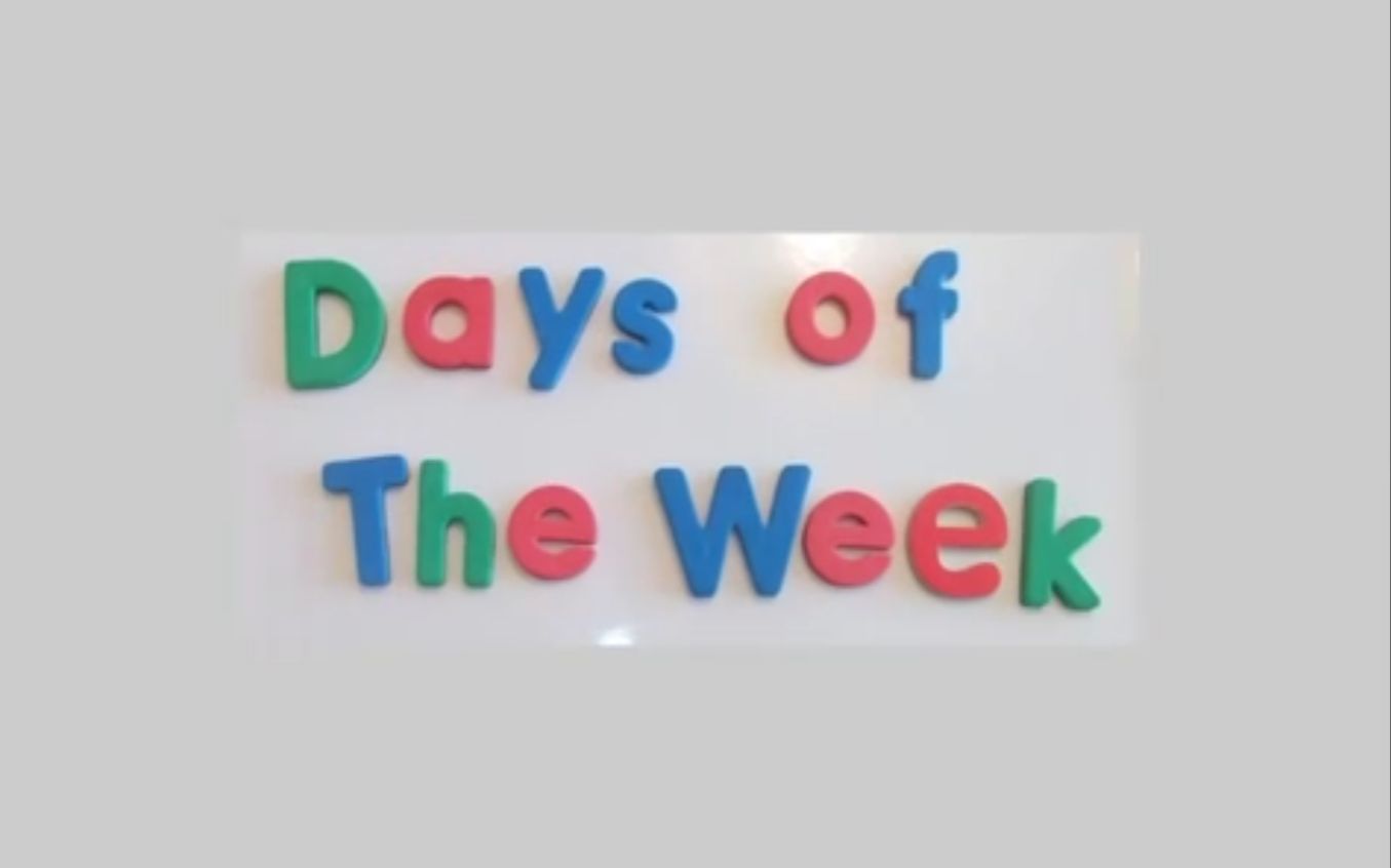 关于星期几的英语儿歌(二)Days of the week哔哩哔哩bilibili