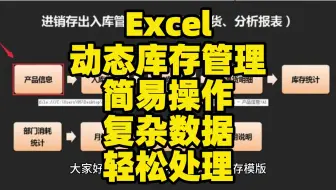 Excel动态库存管理简易操作复杂数据轻松处理