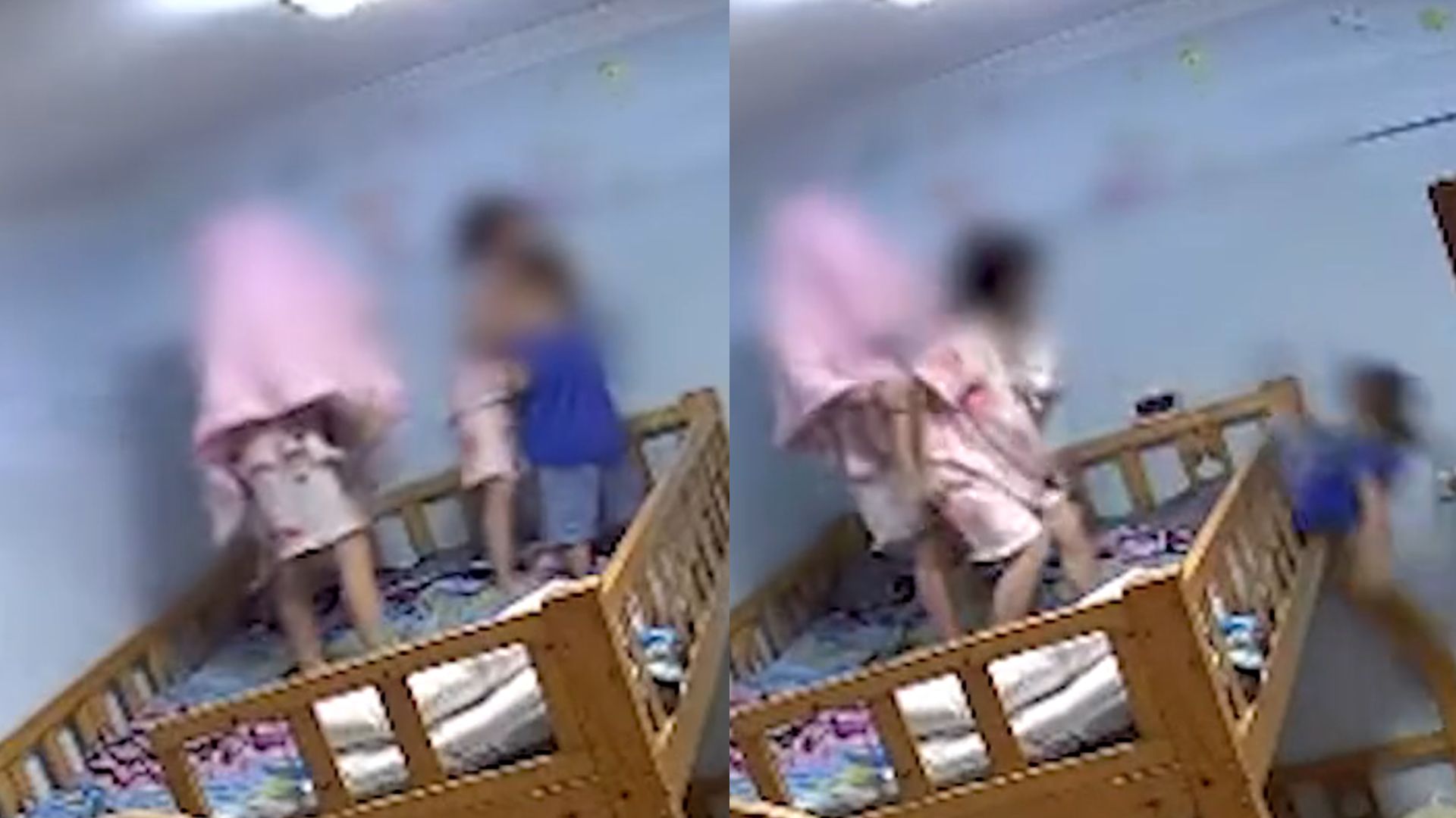 男孩不慎从上铺摔下，后脑勺重重砸在地上，家长：看监控心都碎了