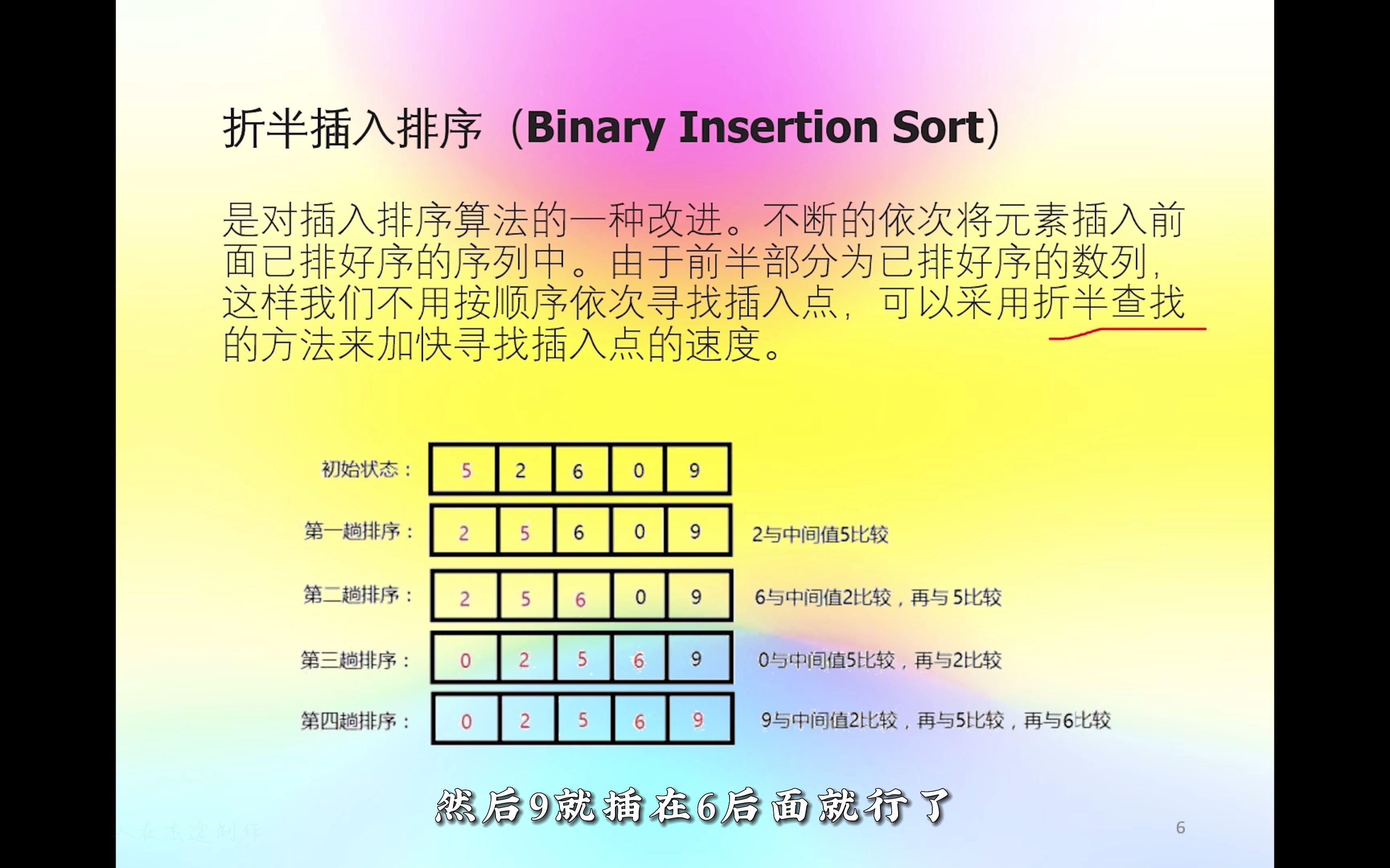 折半插入排序哔哩哔哩bilibili