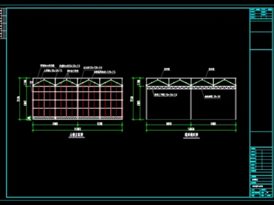 纹络玻璃温室大棚绘制施工图纸!哔哩哔哩bilibili