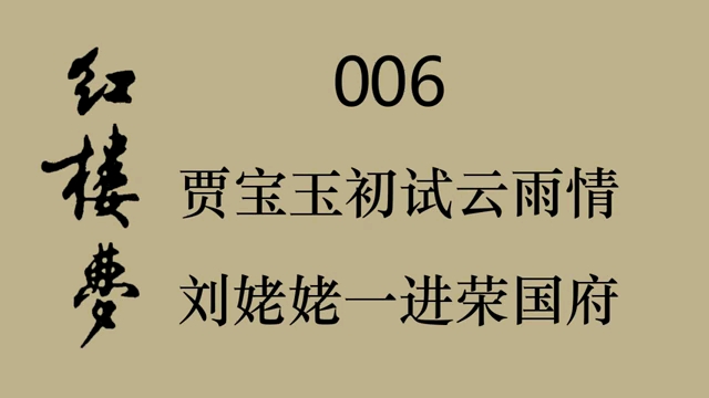 红楼梦06:贾宝玉初试云雨情,刘姥姥一进荣国府哔哩哔哩bilibili