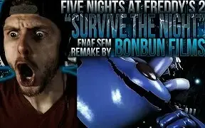 Descargar video: 老外的反应#611 | [SFM] FNAF 2 SONG ANIMATION 生存之夜 by BonBun Films REACTION!