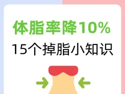 下载视频: 降低体脂率的15个小知识🔥