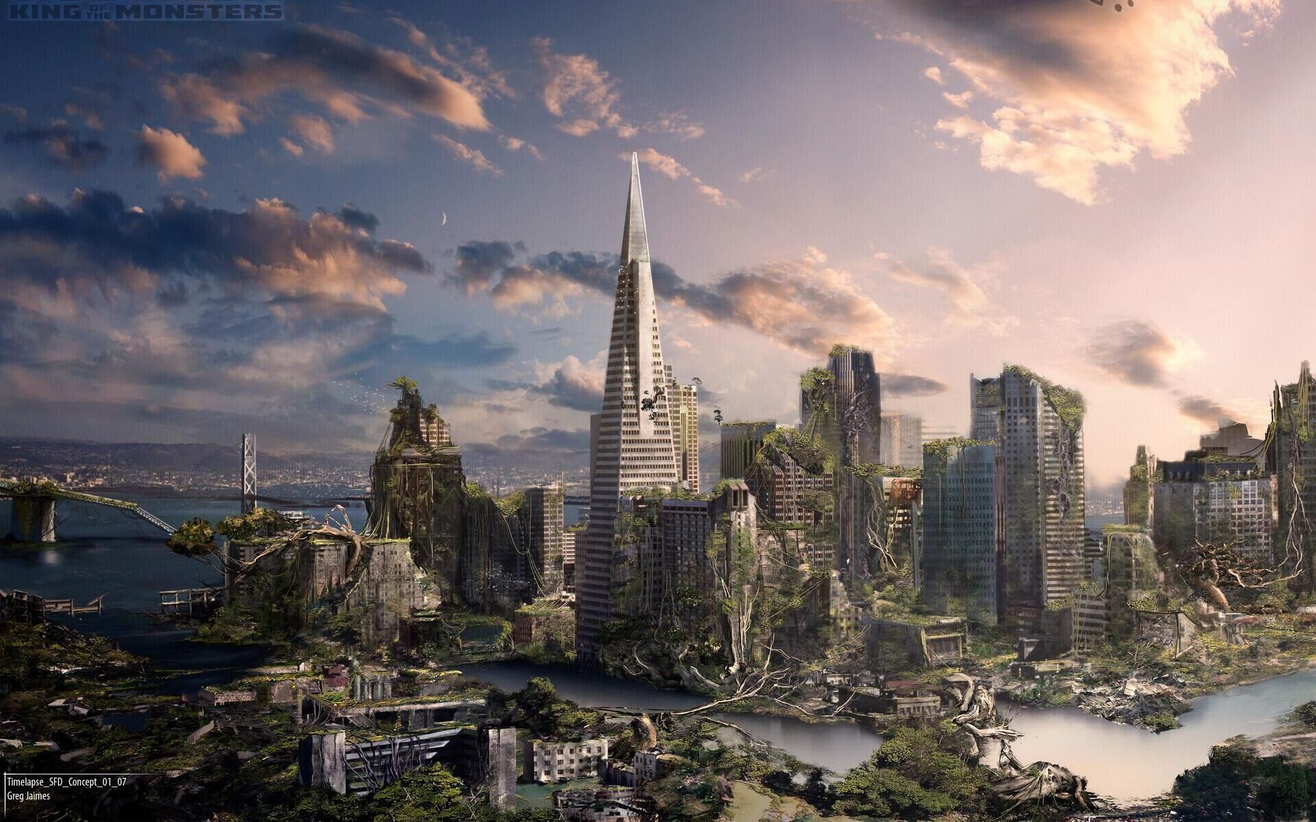 【哥斯拉】《哥斯拉2》城市废墟场景特效画面制作解析