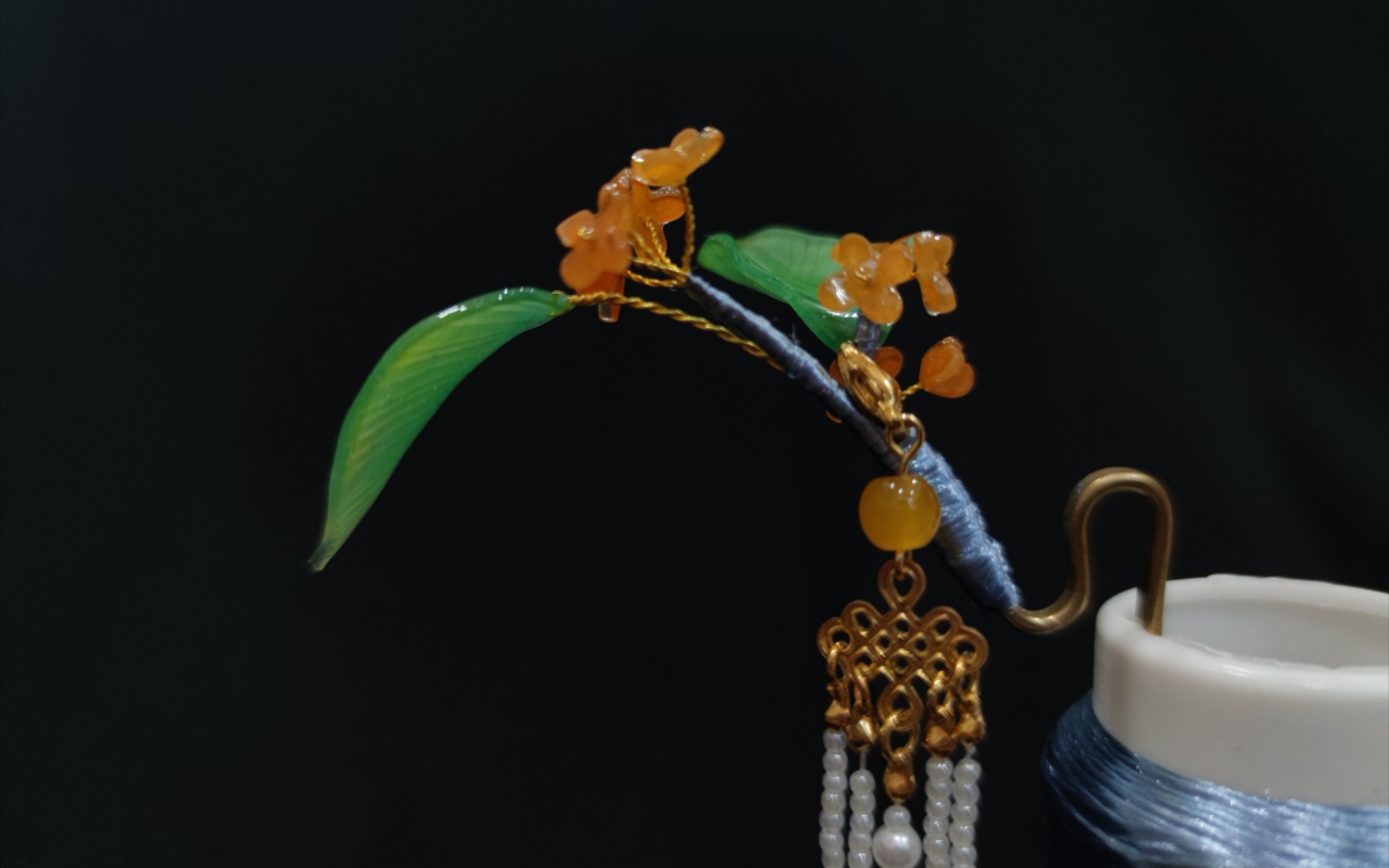 【热缩发簪】费手的桂花簪一组