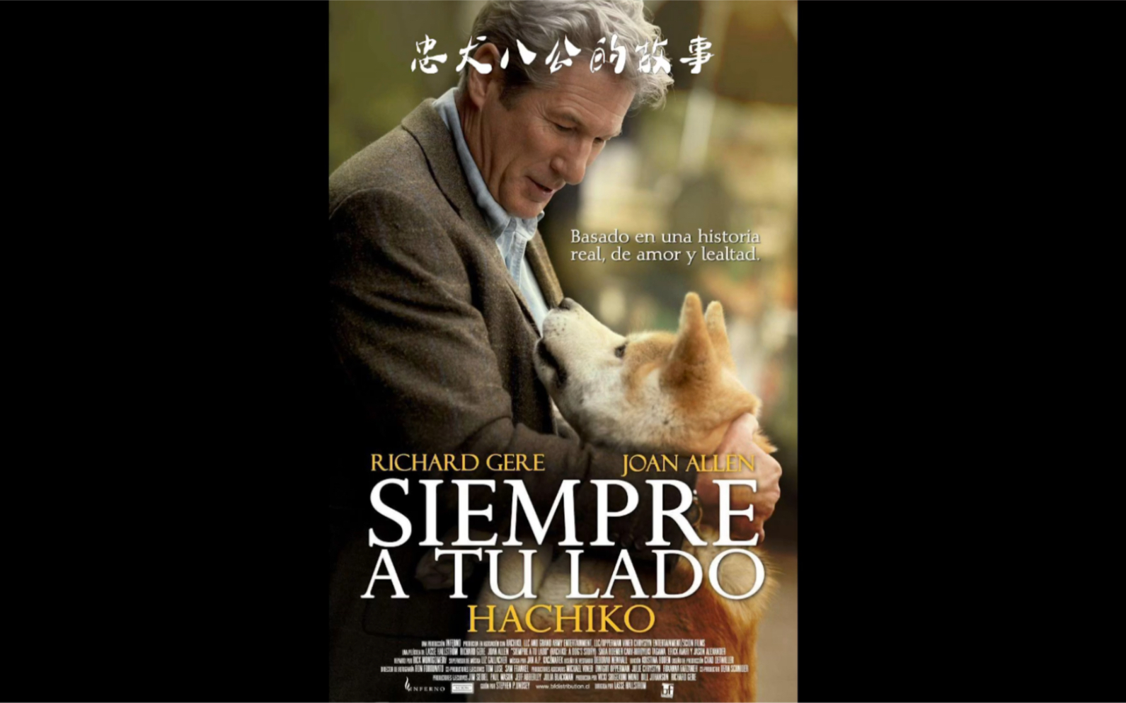 影片讲述一位大学教授收养了一只小秋田犬取名八公之后的每天八公早上