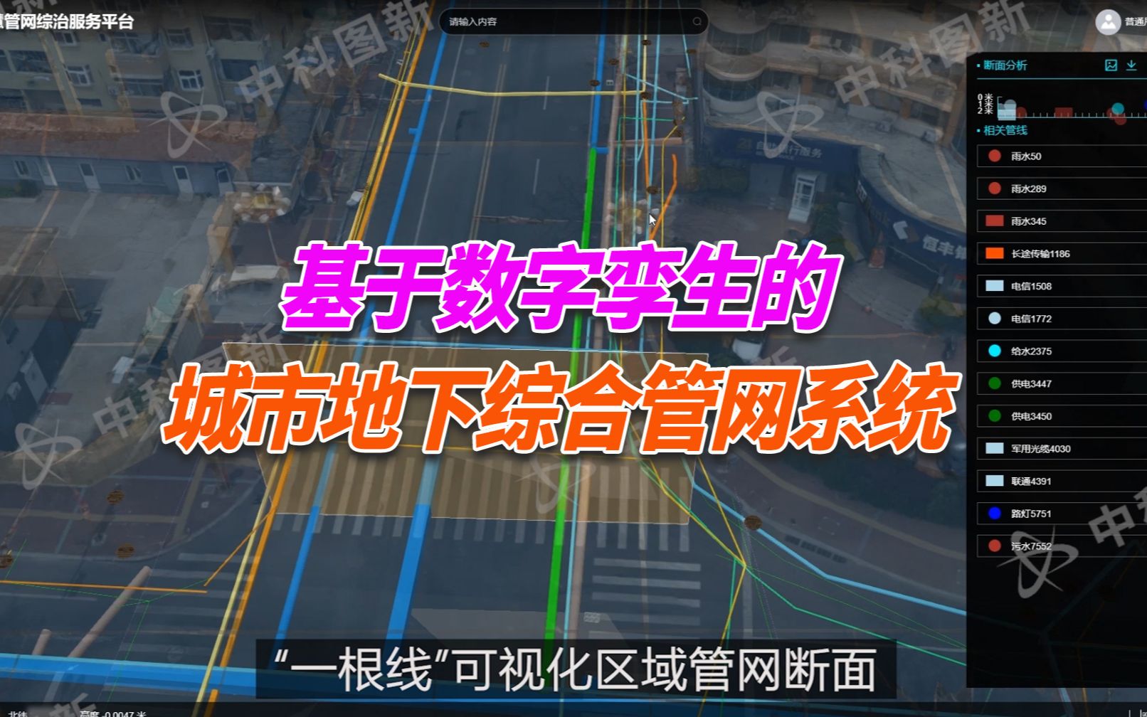 【数字孪生】中科图新智慧城市地下管网综合管理平台哔哩哔哩bilibili