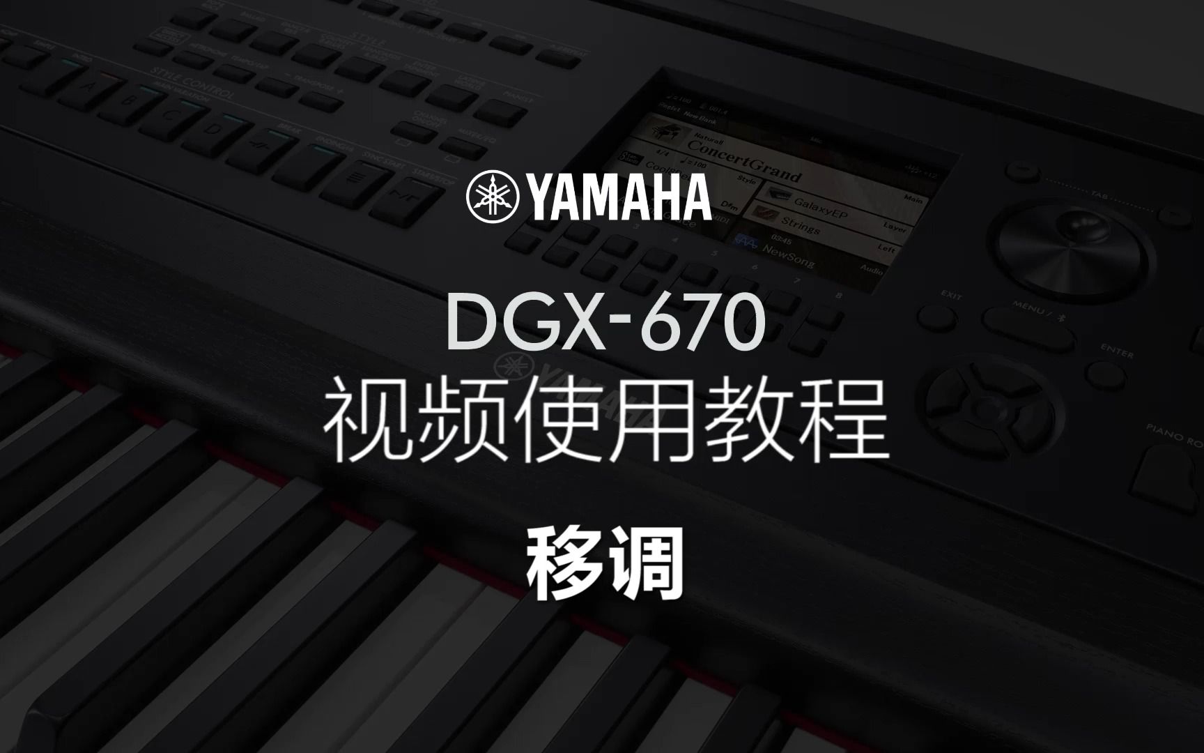 yamaha dgx670視頻說明書_10 移調