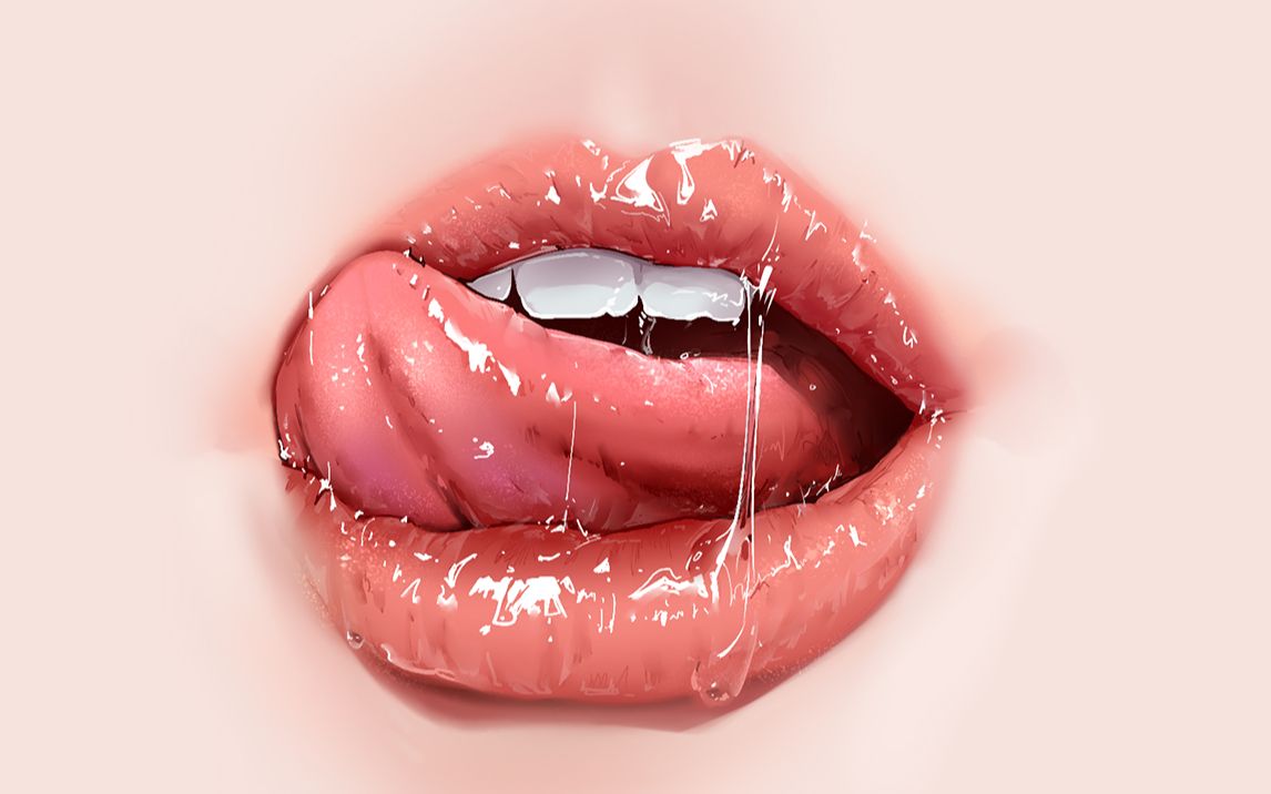 【厚涂教程】一个简单的正经的舌头画法