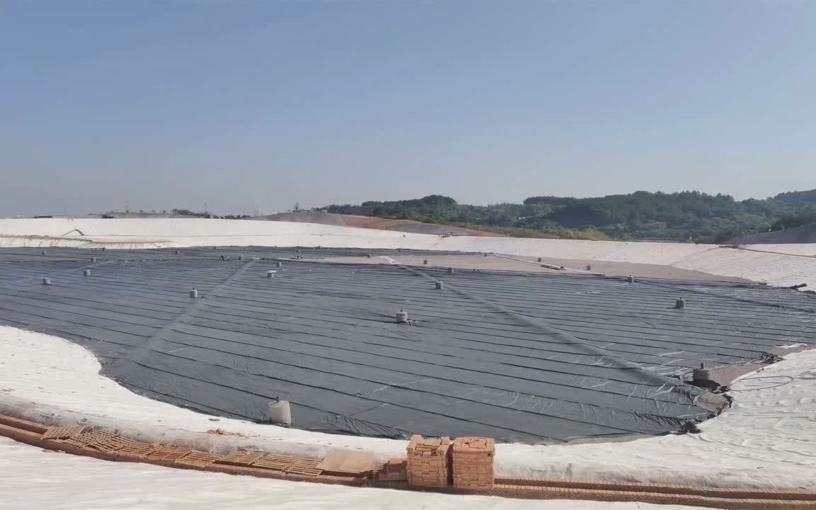 一分钟了解农业种植蓄水池土工膜铺设施工流程