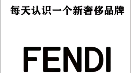 #每天认识一个奢侈品牌 今天我们来认识FENDI芬迪#穿着得体是一种生活态度哔哩哔哩bilibili