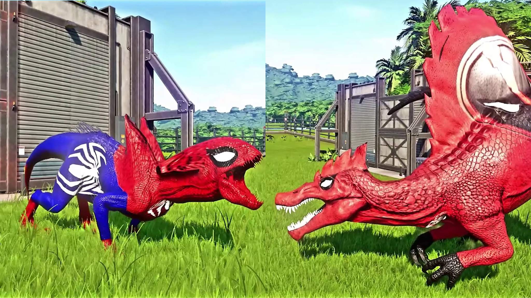 异形迅猛龙 vs max 棘龙 ~ 侏罗纪世界进化