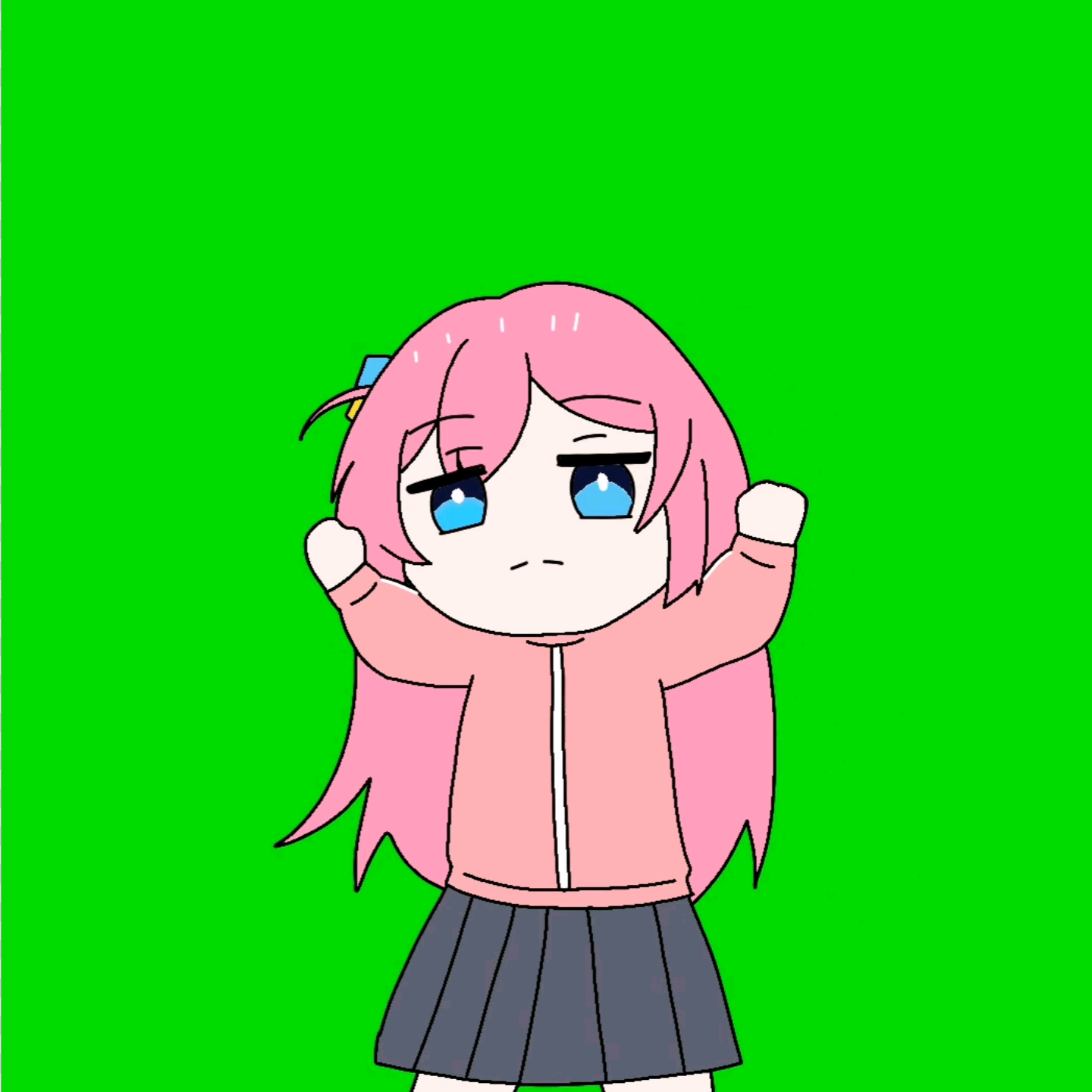 长夜月摇 波奇版绿幕素材