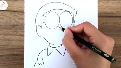 How to Draw Nobita Nobi Step by Step Drawing And Coloring for Kids - YouTube