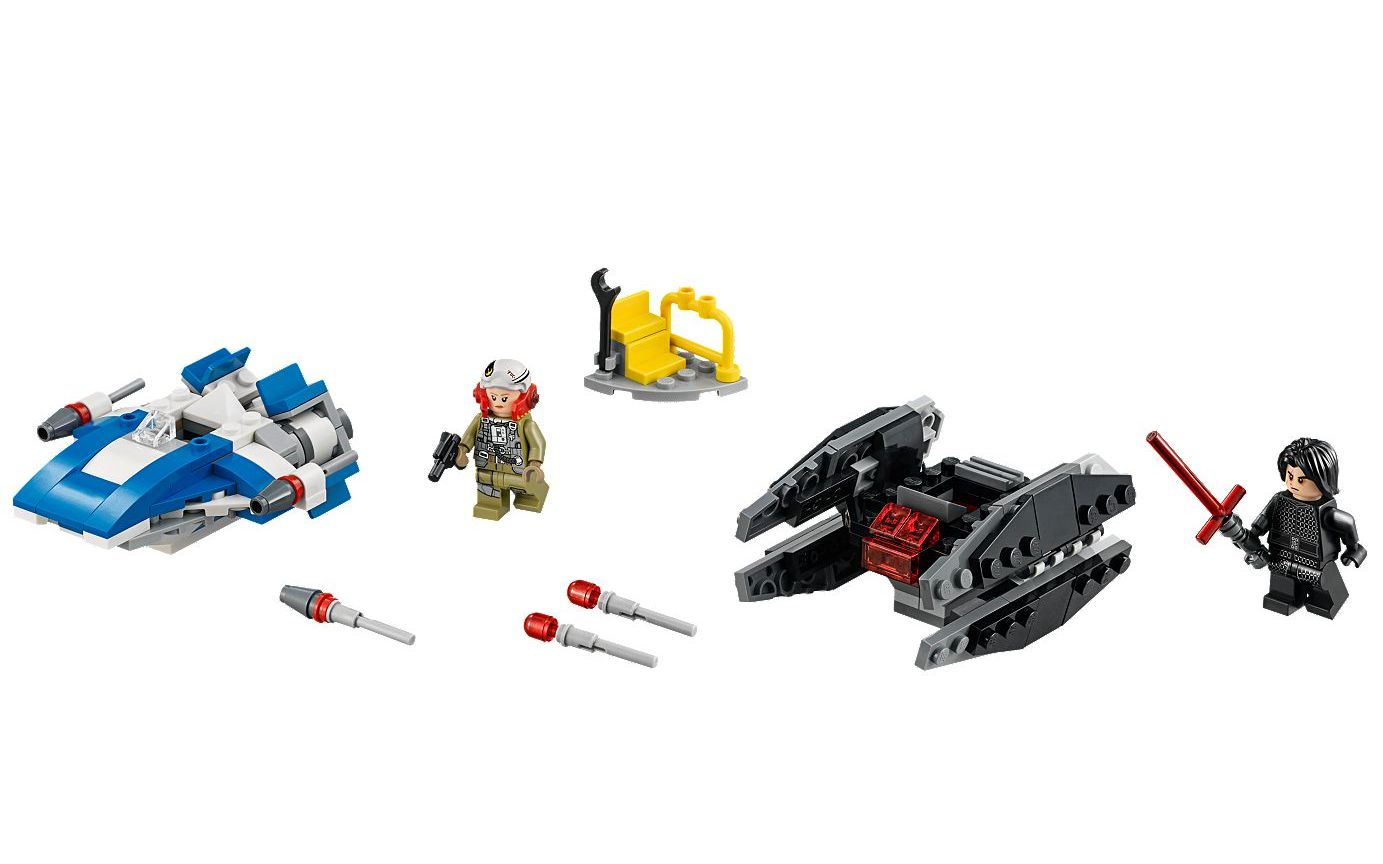 乐高 lego 75196 星球大战 迷你a翼战机vs迷你钛沉默者 2018速拼评测