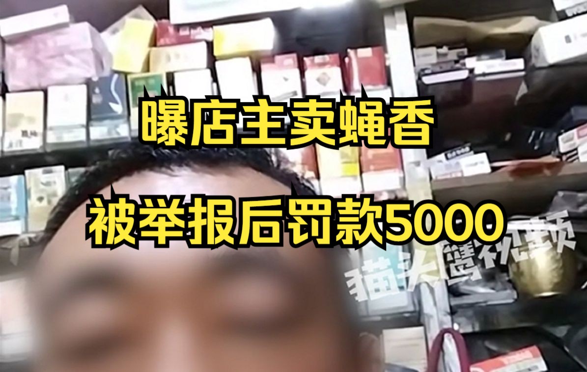 曝店主卖蝇香被举报后罚款5000，当地：蝇香的农药登记号过期，按假农药处罚