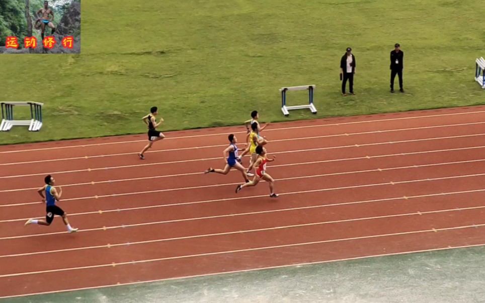 08年龄组男子200米预赛(小组第一出线)