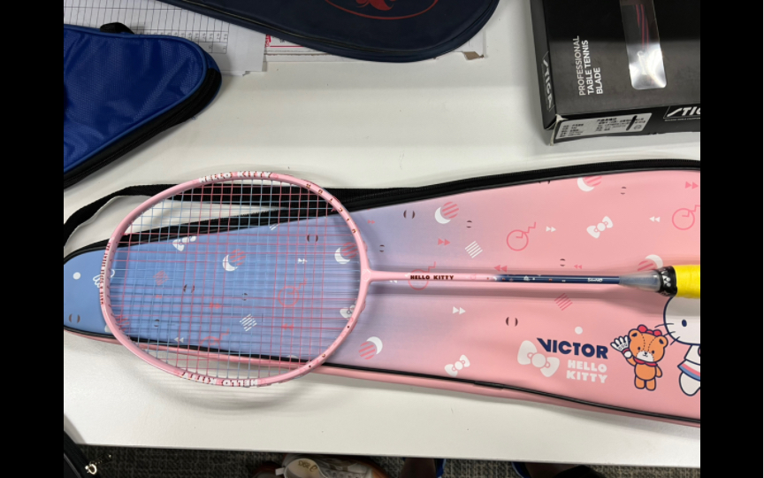 胜利victor 联名hello kitty 凯蒂猫tk kt羽毛球拍分享