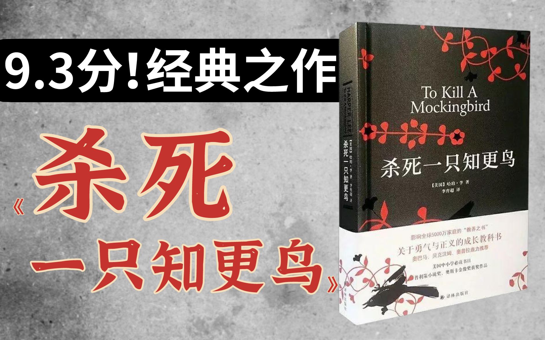 [图]9.3分！美国人的必读书目？经典作品《杀死一只知更鸟》解读