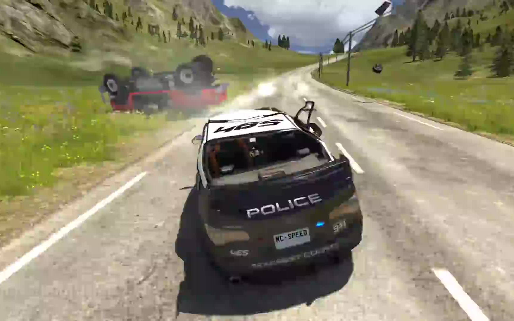 Crazy Police Chases #82  BeamNG Drive Crashes哔哩哔哩bilibili