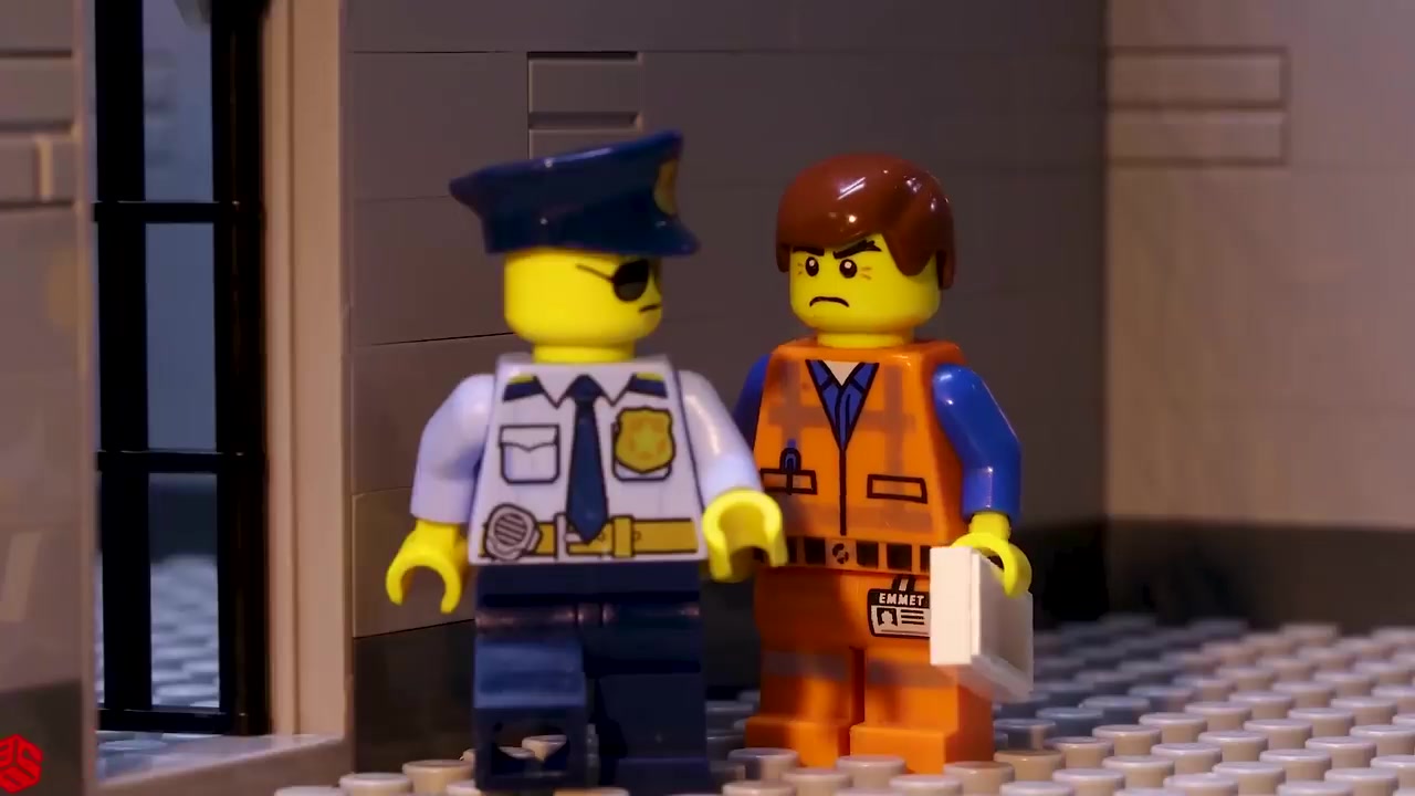 乐高市警察囚犯生活像一个监狱里的老板(乐高定格动画)_哔哩哔哩 (゜