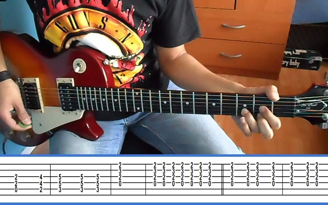 [图]Guns N' Roses Sweet Child O' Mine IZZY Part with tabs