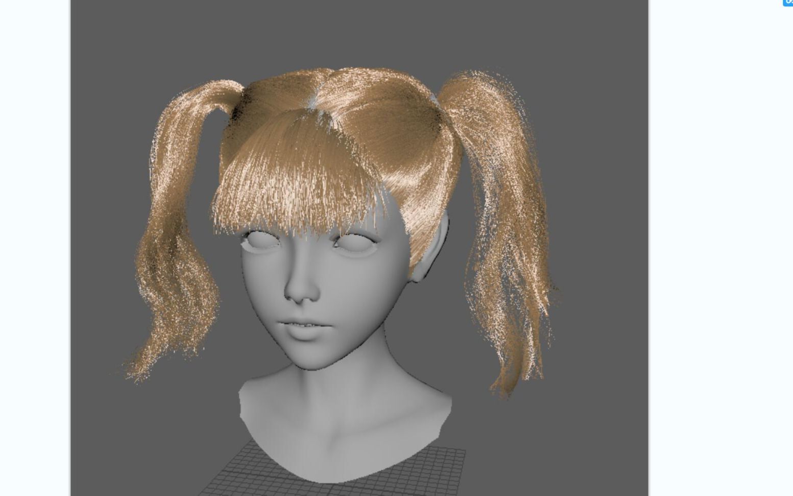 maya教程美女老师教你游戏里人物的头发是如何制作的