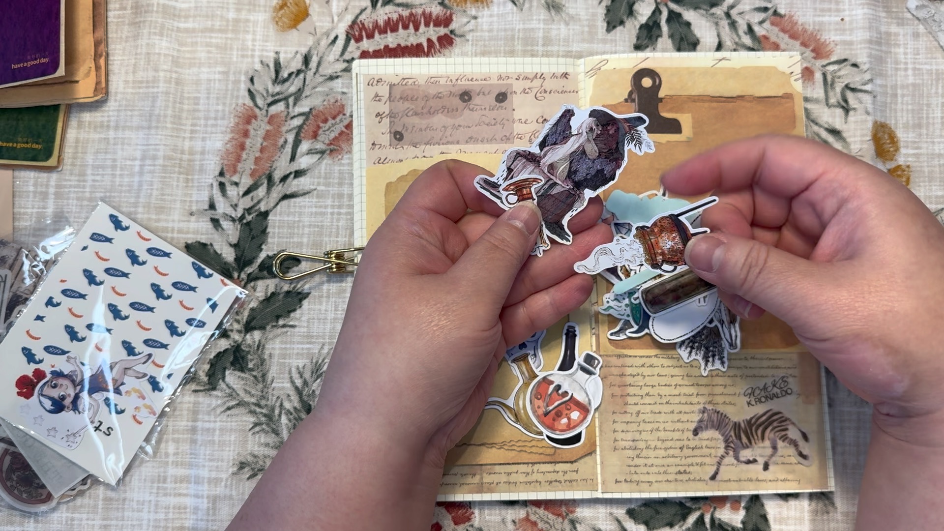 scrapbooking asmr 手帳製作