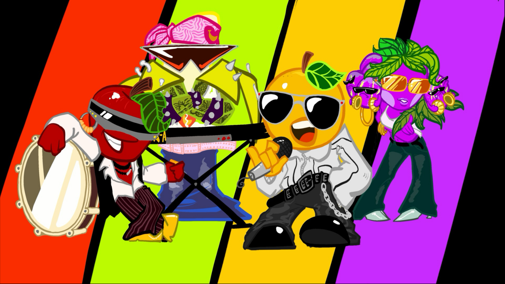 「卡点动画」水果乐队这一块/