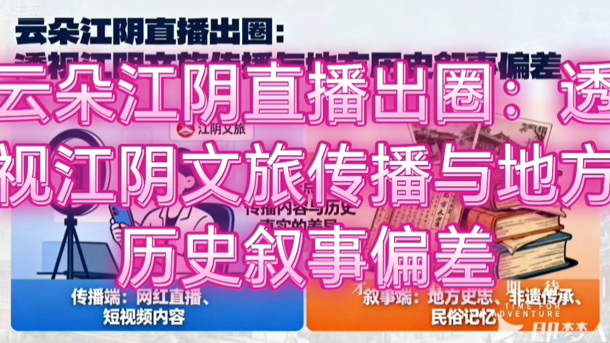 云朵江阴直播出圈：透视江阴文旅传播与地方历史叙事偏差