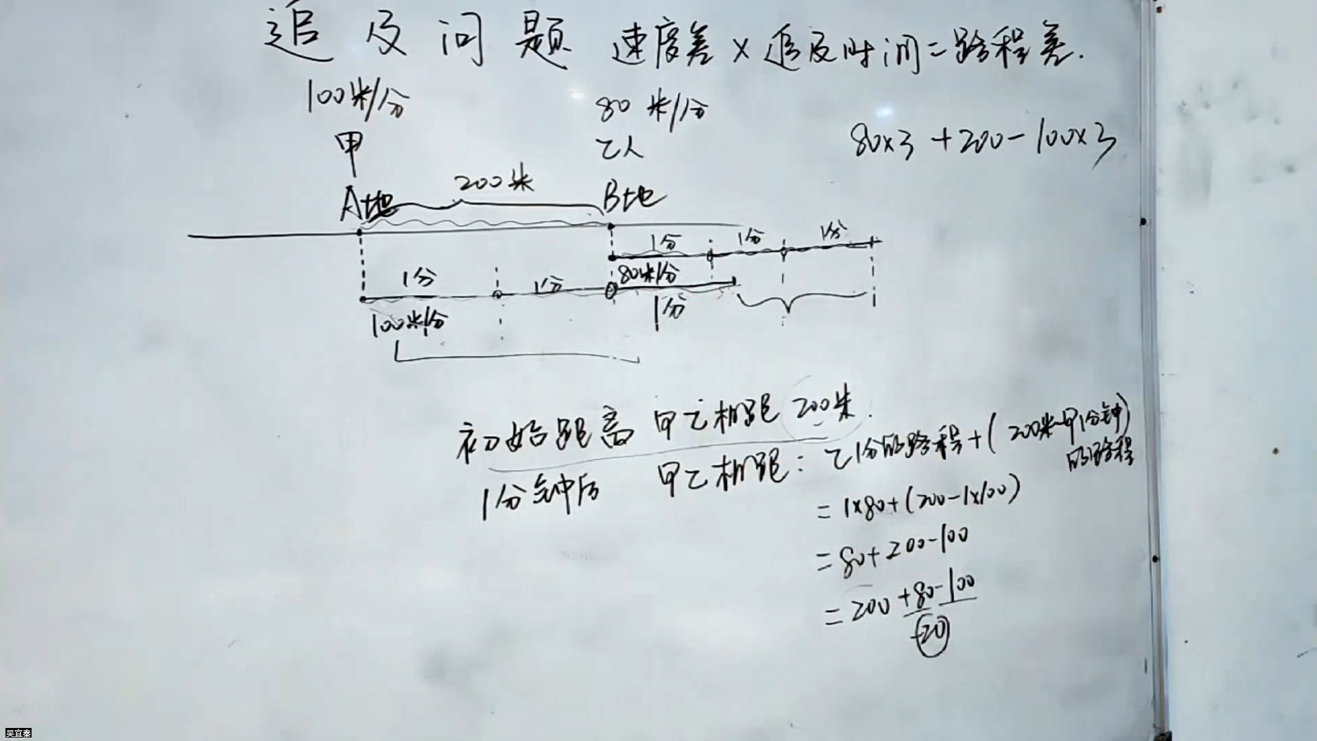 行程问题基础4(追及问题)