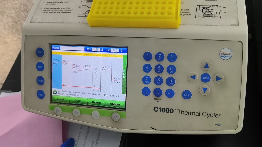 [图]旧pcr仪设置温度梯度与简单程序设置