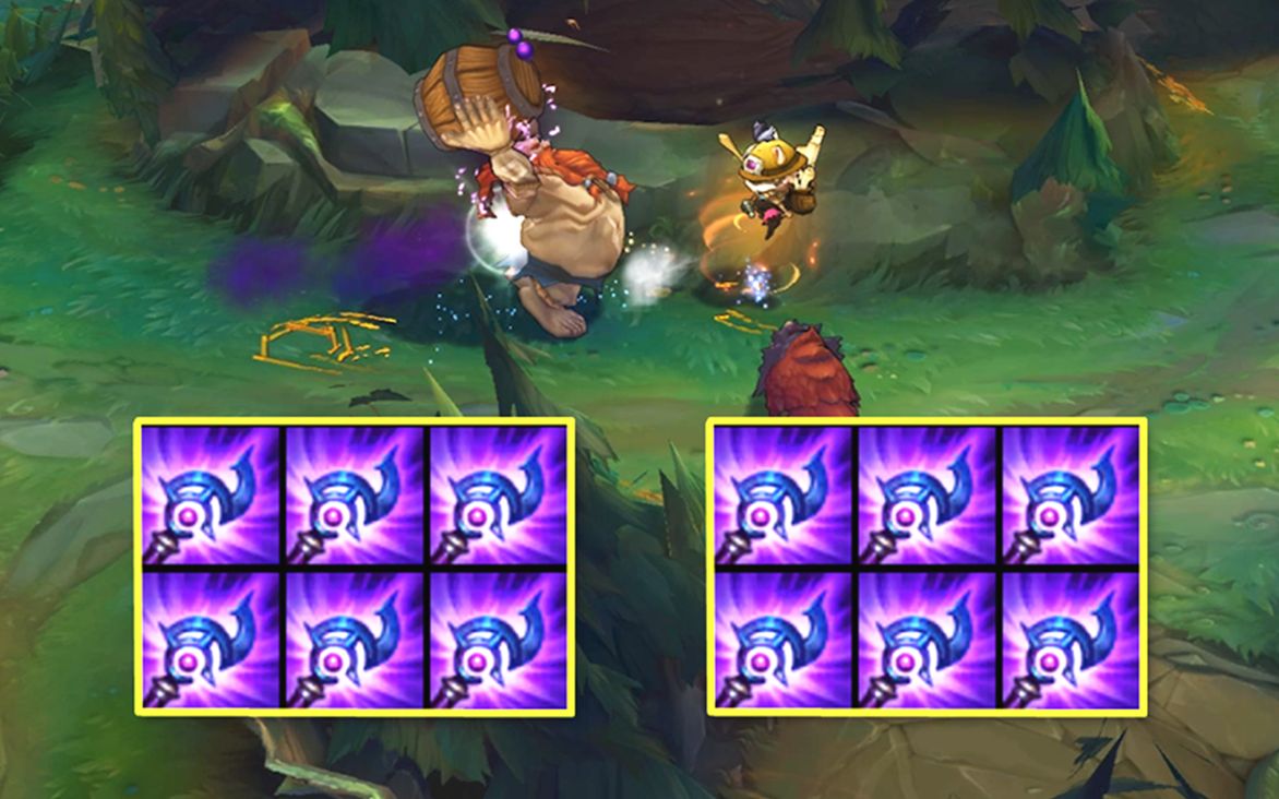 lol神仙打架:6卢登酒桶vs6卢登提莫,卢*伟的回声