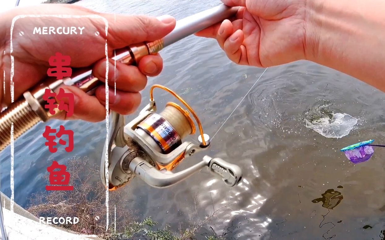 海竿串钩钓法,就是这么简单,我说你听是不是这个道理!