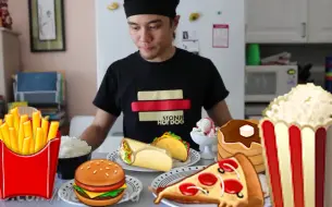 Video herunterladen: 【matt stonie】黑暗料理家的大胃王小哥哥，终于出手了！emoji美食还原计划！