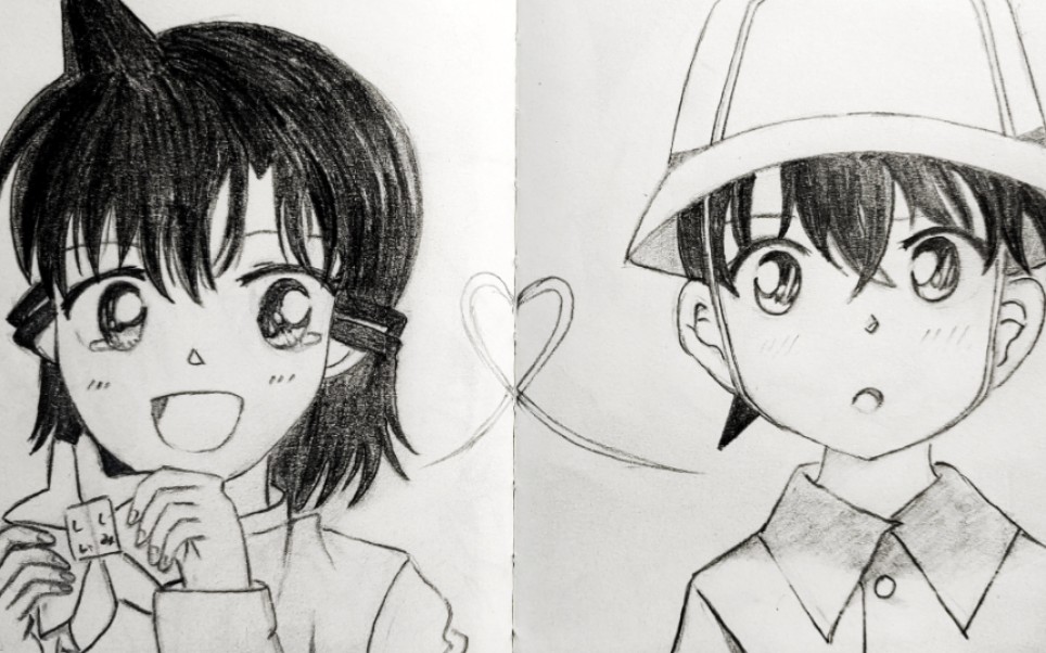 挑战画一本名新一和小兰_哔哩哔哩_bilibili