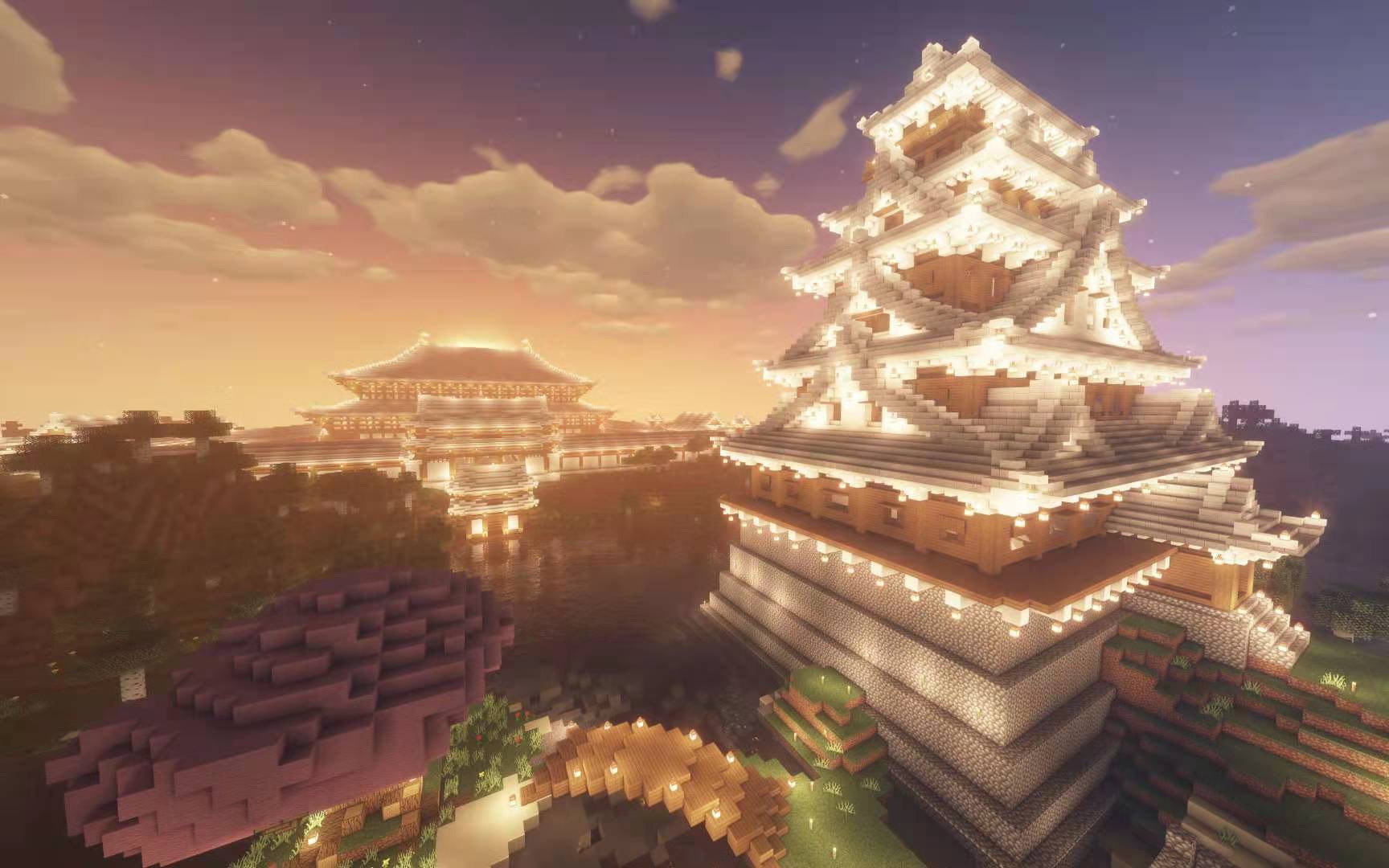minecraft 天守阁#在mc中也能用"无人机"?