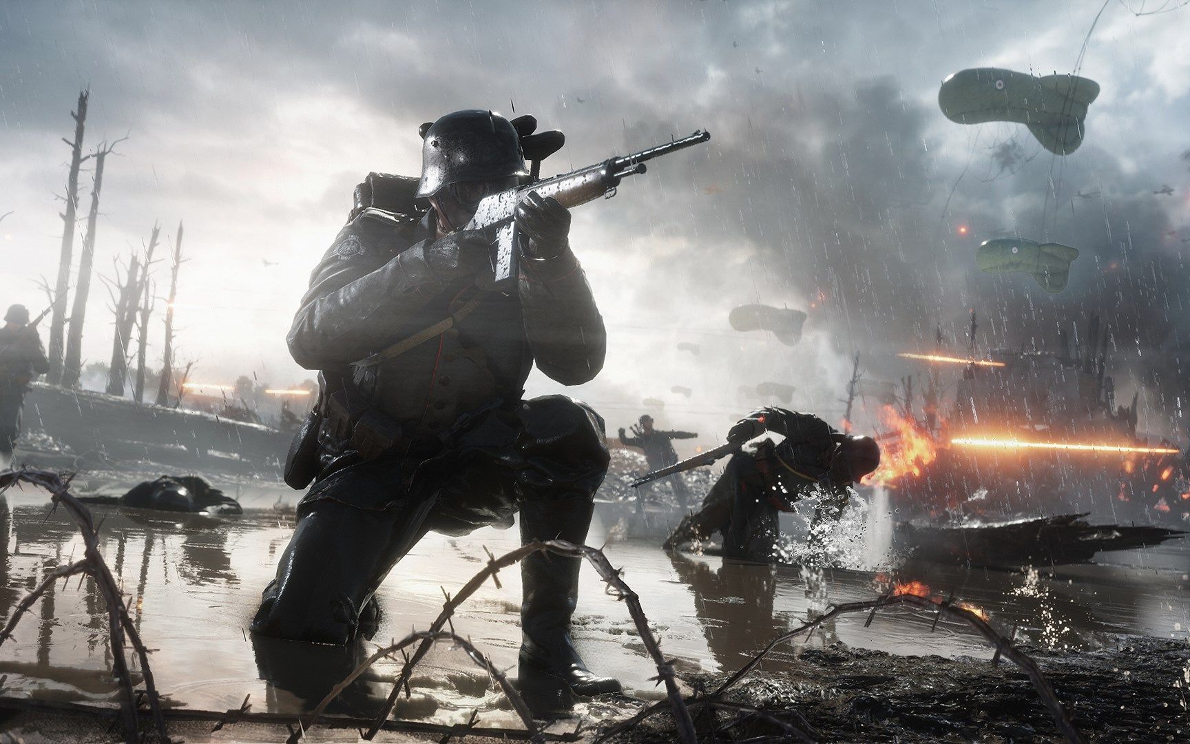 战地1名场面烟雾弹击杀砸死