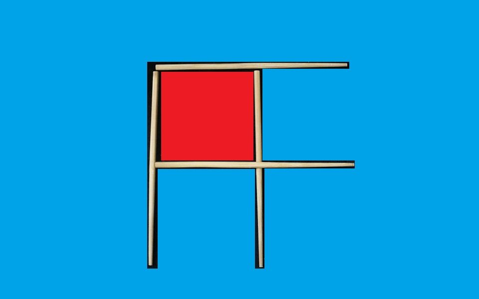 高智商的来,用4根筷子摆出完整的田!一般人想不到!_哔哩哔哩_bilibili