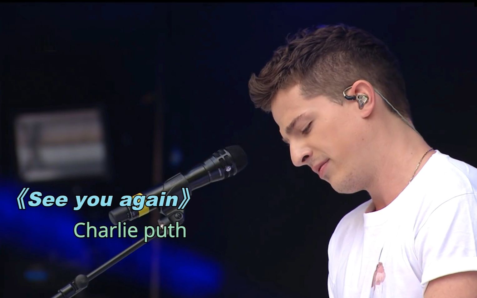 [图]速度与激情主题曲《See you again》—Charlie Puth 猹  万人合唱现场 记得开启cc字幕哦