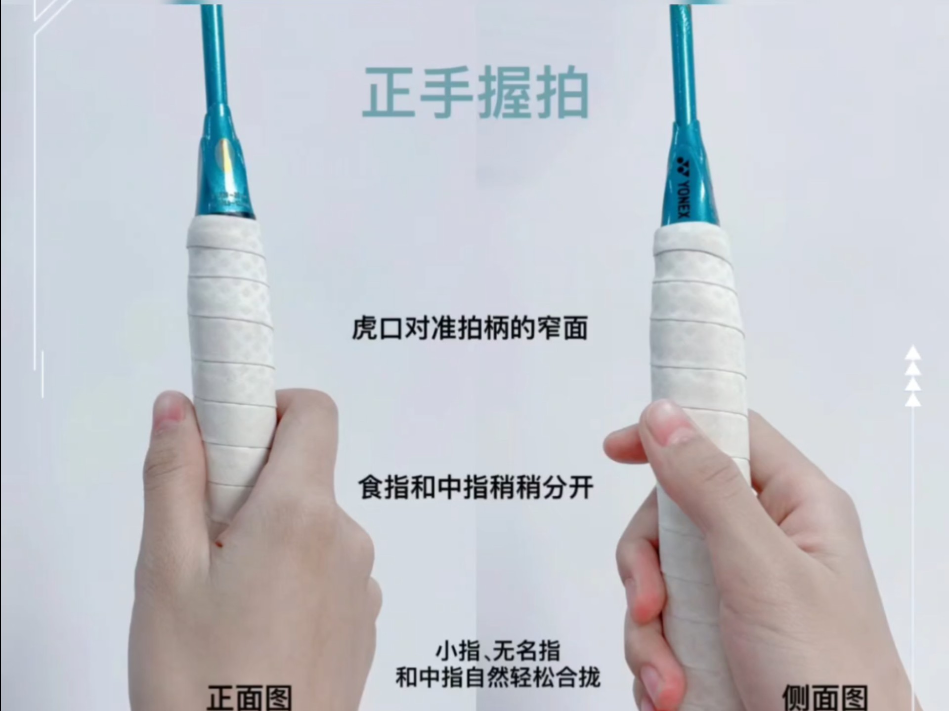 羽毛球握拍图解