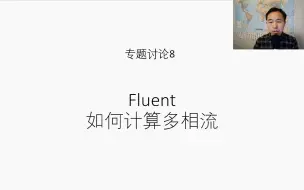 Download Video: 专题讨论9--fluent如何计算多相流