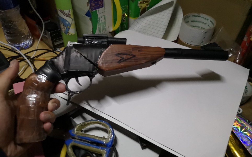 用纸炮枪改装的切嗣爸爸的枪(∴◎66◎∴)(狂吃一把钙片)_哔哩哔哩